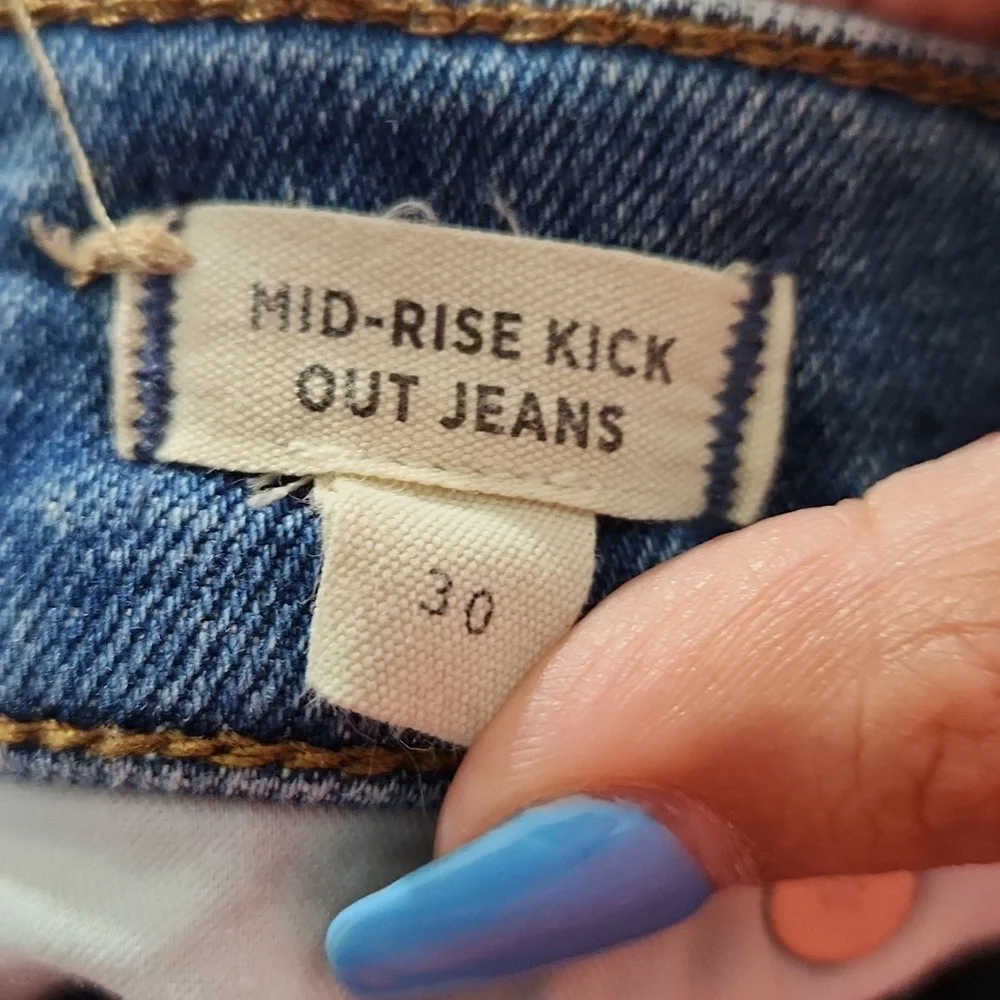 Madewell Mid-rise Kick Out Straight Leg Jeans - Picture 3 of 4